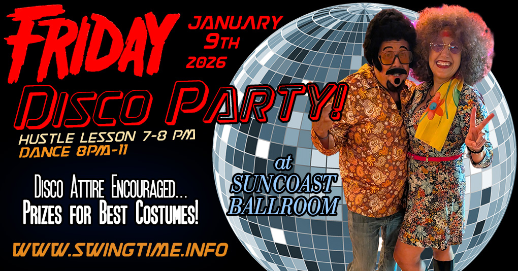 Disco Party, 2nd Fridays Monthly, at Suncoast Ballroom in Tampa Bay FL
