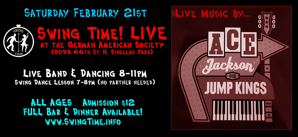 Swing Time! LIVE Music & Dancing at the German American Society in Tampa Bay FL
