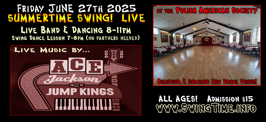 Swing Time! LIVE, the Fourth Friday of Every Month in Tampa Bay Florida